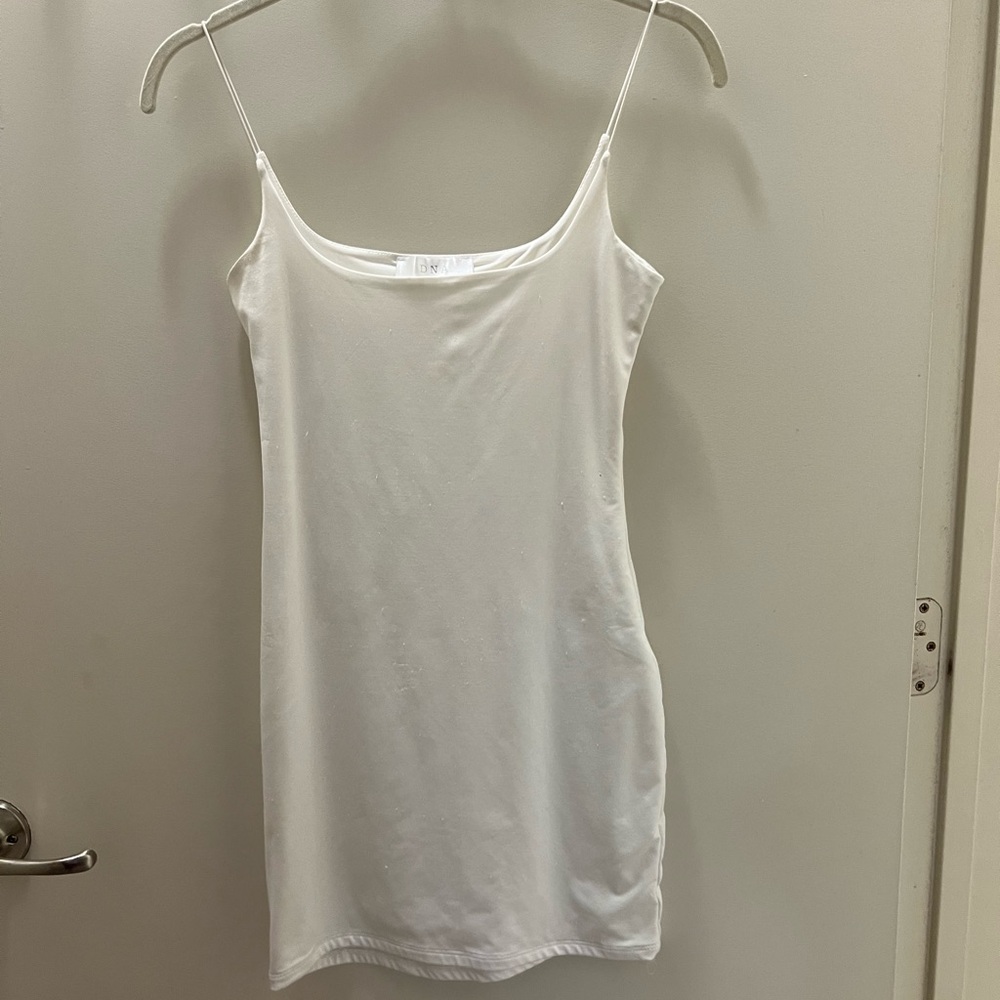 White mini dress